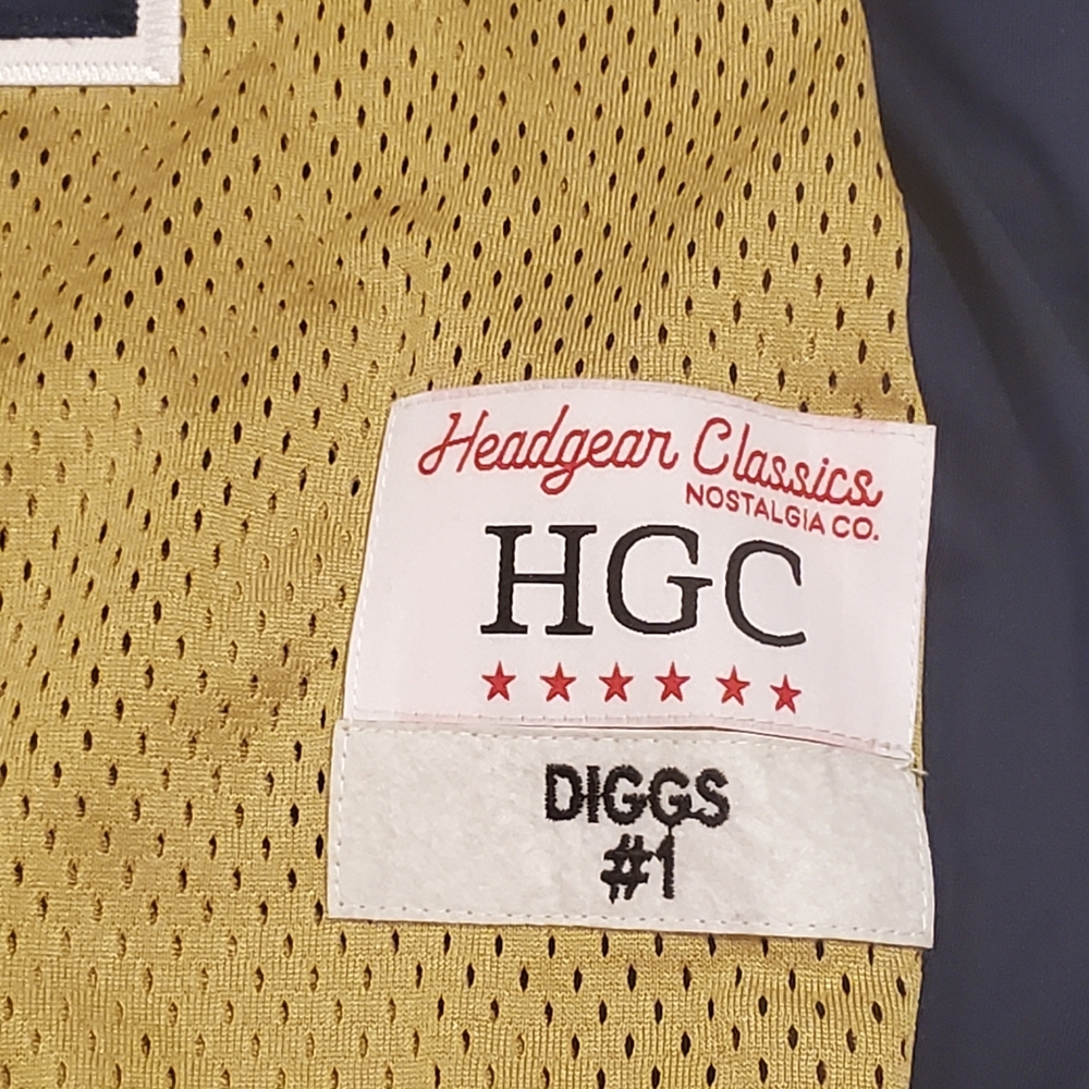 NWT Stefon Diggs Headgear Classics Highschool Throwback Jersey Size S NFL - Picture 5 of 6